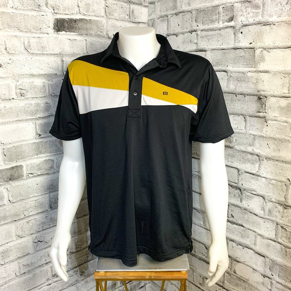 Travis Mathew Geometric Print Edmonton Petroleum Golf Club Polo Shirt